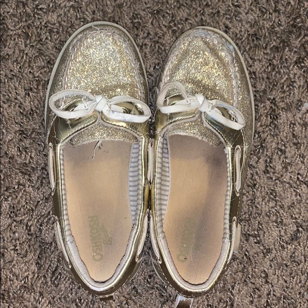 Size 12 OshKosh Gold Glitter shoes